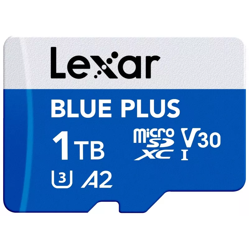 Lexar atminties kortelė microSD 1TB C10 A2 U3 V30 170MB/s Blue Plus