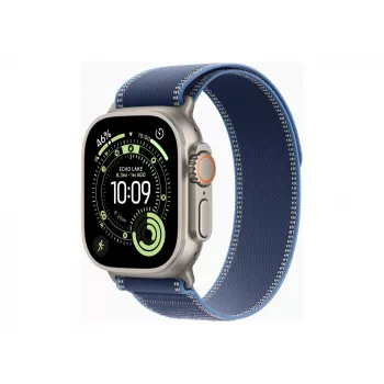 Apple Watch Ultra 3 GPS + Cellular 49mm Natural Titanium Case su Blue/Bright Blue Trail Loop - M/L | Apple