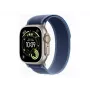 Apple Watch Ultra 3 GPS + Cellular 49 mm natūralaus titano korpusas su mėlyna / ryškiai mėlyna „Trail Loop“ apyranke - M/L | Apple