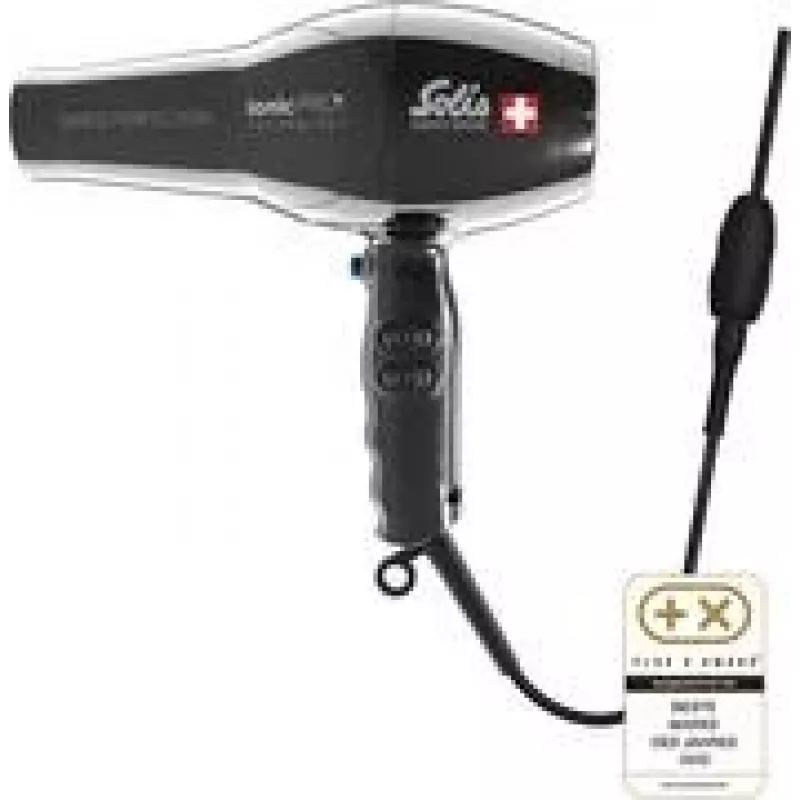 Plaukų džiovintuvas Solis Swiss Perfection 360 Ionic Pro juodas — modelis SO302