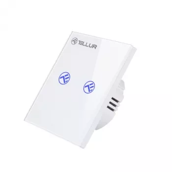 Išmanusis WiFi jungiklis Tellur SS2N — 2 prievadų, 1800 W bendra galia, 10 A vienam kanalui