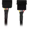 SATA maitinimo adapterio kabelis Sharkoon 15 cm — adapteris SATA maitinimo jungtims