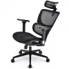 Biuro kėdė Sharkoon OfficePal C40 — juoda, ergonomiškas dizainas, reguliuojamas aukštis