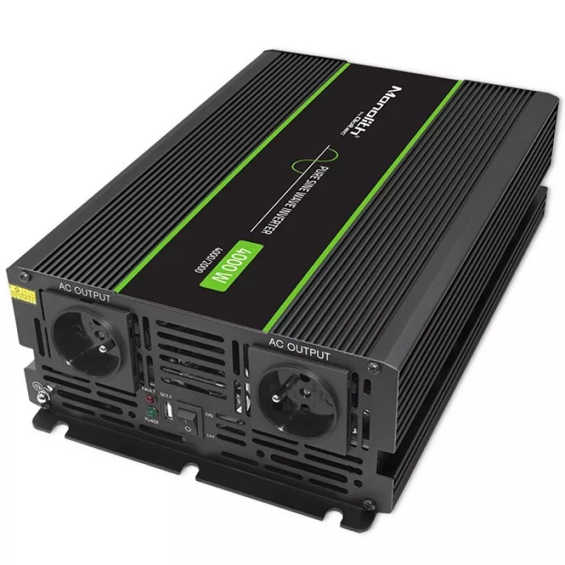 Qoltec Monolith maitinimo adapteris Auto 4000 W juodas