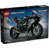 LEGO Technic motociklo modelis Kawasaki Ninja H2R 42170 — 1:1 mastelio kopija, 643 detalės, instrukcijų lapas, nuo 10 metų