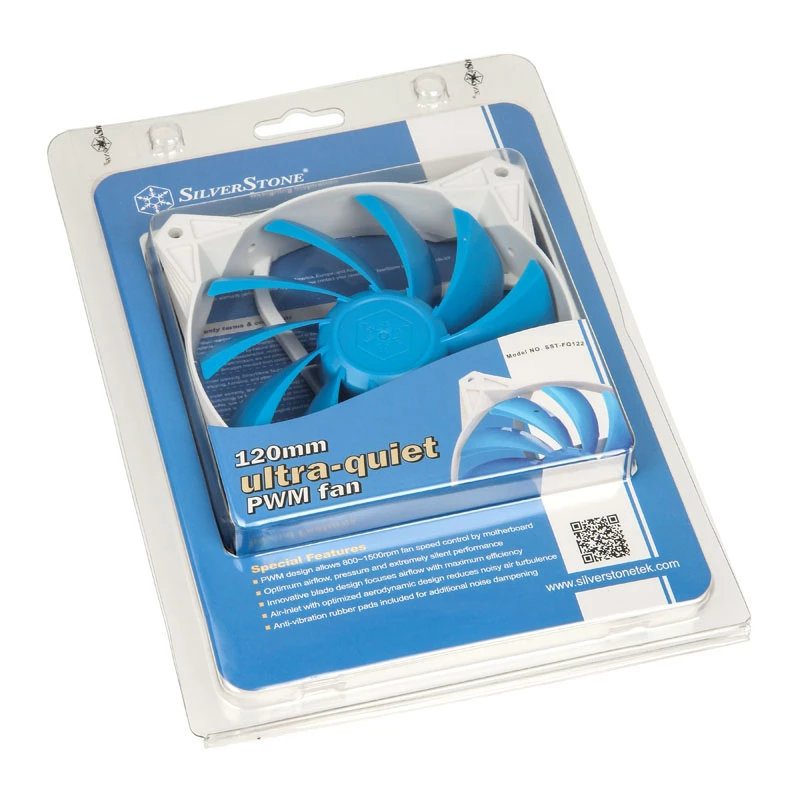 SilverStone SST-FQ122 120mm korpuso ventiliatorius – balta
