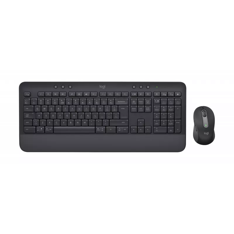 Logitech Signature MK650 verslui - Klaviatūros ir pelės rinkinys - Belaidis - 2,4 GHz, Bluetooth LE - QWERTY - Ispanų - Grafitas