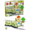 Žaislinis traukinio rinkinys LEGO DUPLO Interactive Adventure Railway 10427, 57 dalys, 2 minifigūrėlės, nuo 2 metų
