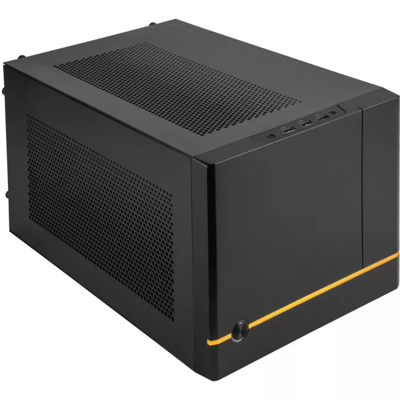 SilverStone SUGO SG14B - Bokštas - Mini-DTX - be maitinimo šaltinio (ATX / PS/2) - Juoda - USB/Audio (SST-SG14B)