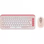 Logitech POP Icon Combo - klaviatūros ir pelės rinkinys - belaidis - Bluetooth LE - QWERTY - US International - rosé, balkšva (920-013142)