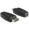DeLOCK - DisplayPort adapteris - DisplayPort (V) į Mini DisplayPort (M) - Juoda