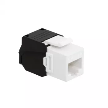 LogiLink NK4066 Keystone modulis, plokščias, juodas baltas RJ-45