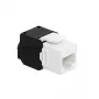 LogiLink NK4066 Keystone modulis, plokščias, juodas baltas RJ-45