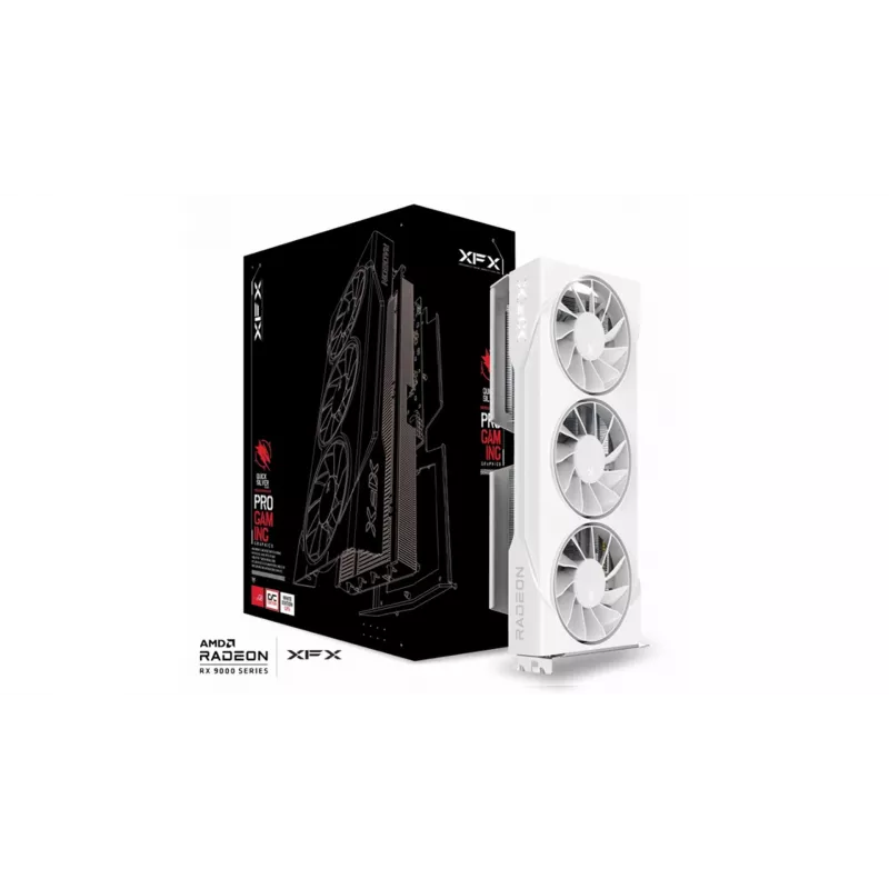 XFX Swift AMD Radeon RX 9060 XT OC White Triple Fan 16GB vaizdo plokštė