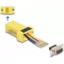 DeLOCK D-Sub 9 kontaktų lizdas – RJ45 lizdas surinkimo rinkinys geltonas VGA RJ-45
