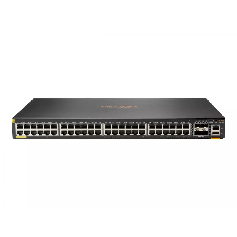 Valdomas komutatorius HPE Aruba Networking CX 6200F 48G PoE 4SFP+ 370W