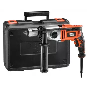 1100W 13mm Juoda+DECKER smūginis grąžtas