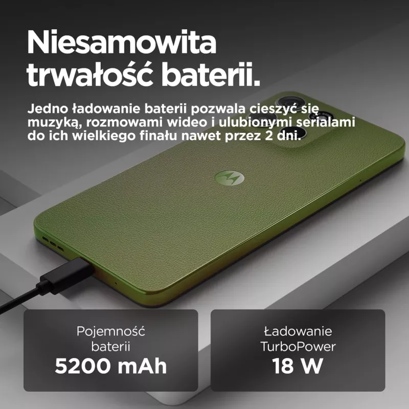 Motorola moto g15 17.1 cm (6.72 inch) Dual SIM Android 15 4G USB Type-C 8 GB 128 GB 5200 mAh Žalia