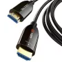 Aktyvus šviesolaidinis HDMI 2.1 kabelis 20 m, 8K@60Hz, 48 Gbps, paauksuotos jungtys