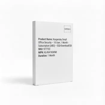 Kaspersky Small Office Security – 10 naudotojų, 1 mėnesio prenumerata (ABO) – ESD-atsisiuntimas