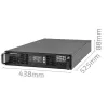 Qoltec maitinimo adapteris AVARINIS STELAŽUI 3KVA 3000W galios koeficientas 1.0 LCD EPO USB on-LINE (3VA, 3000W, dvigubo keitimo online UPS), UPS