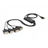 DeLock USB2.0 > 4 x Serial adapteris – nuosekliojo prievado adapteris – USB – RS-232 x 4 (61887)