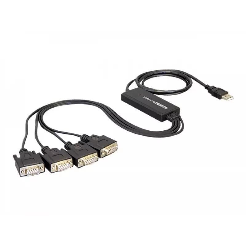 DeLock USB2.0 > 4 x Serial adapteris – nuosekliojo prievado adapteris – USB – RS-232 x 4 (61887)