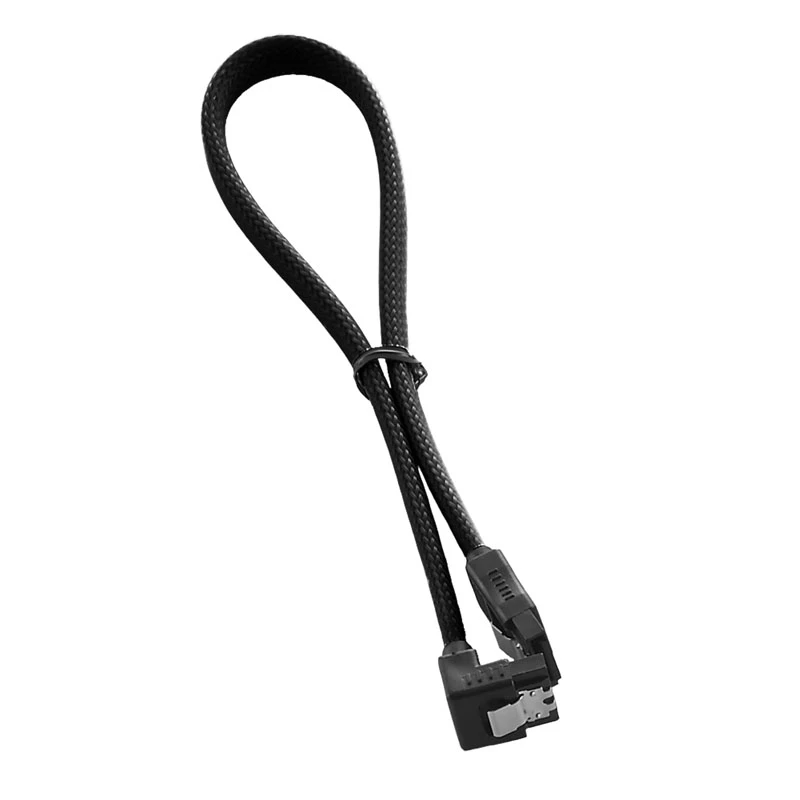 CableMod ModMesh stačiu kampu SATA 3 kabelis 30 cm - juodas