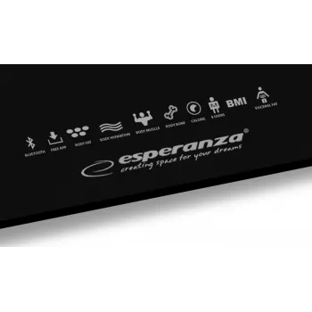 Esperanza EBS016K asmeninės svarstyklės Elektroninės asmeninės svarstyklės Kvadratinės Juodos