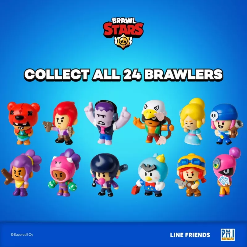 BRAWL STARS S1 FIGŪRĖLĖS - 8 VIENETŲ DELUXE DĖŽUTĖS VERSIJA C