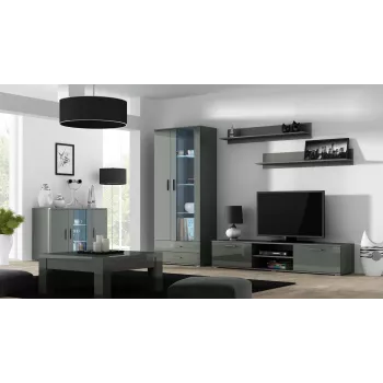 Cama Komoda 120 cm SOHO S7 pilkas/pilkas blizgus