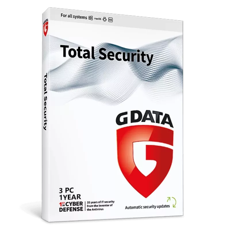 G DATA Total Security 3PC 1 Year DE/EN/FR/IT