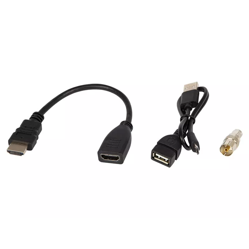 DVB-T2 imtuvas BLOW 7000FHD MINI H.265 — kompaktiškas antžeminės televizijos priedėlis, HDMI, USB, S/PDIF, garso L/R, teletekstas