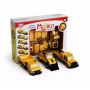 Transporto priemonių rinkinys Popular Playthings Mix or Match Vehicles Construction Juoda Geltona