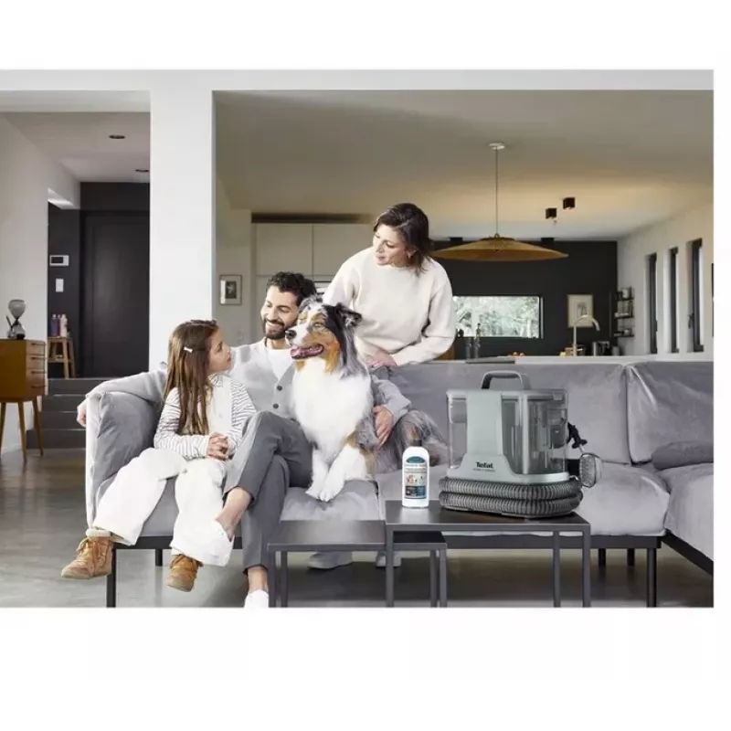 Nešiojamasis taškinis valiklis Tefal Clean It Compact Pet IZ3020F0 — rankinis apmušalų ir naminių gyvūnų dėmių valiklis