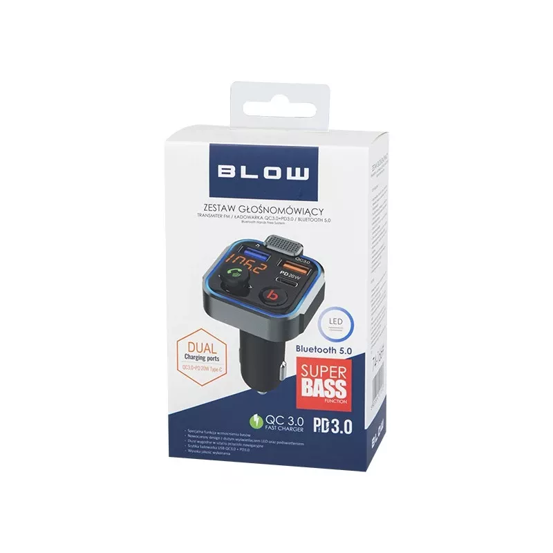 FM siųstuvas BLOW 74-166# Bluetooth 87.5 - 108 MHz