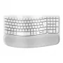 Logitech Wave Keys klaviatūra, biuro, belaidė RF ir Bluetooth, QWERTZ, vokiška, balta