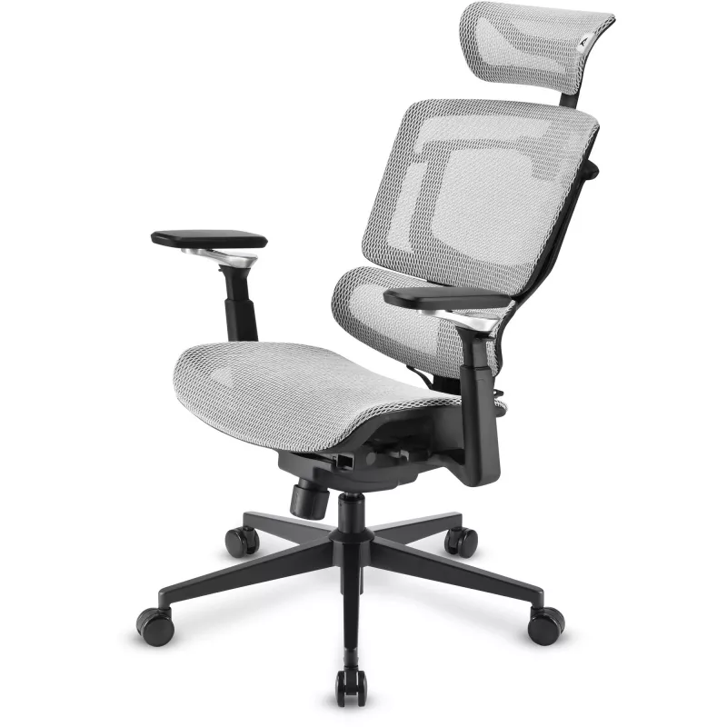 Biuro kėdė Sharkoon OfficePal C50M — paminkštinta sėdynė, tinklinis atlošas, juoda, atlošas 49×63 cm, sėdynės plotis 50 cm