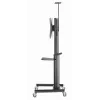 Ant grindų statomas televizoriaus stovas Gembird TVS-70T-02 37–70 colių ekranams, maks. 70 kg, VESA 200x200–600x400, pakreipimas ±5°/−12°, reguliuojamas aukštis, ratukai, kabelių valdymas