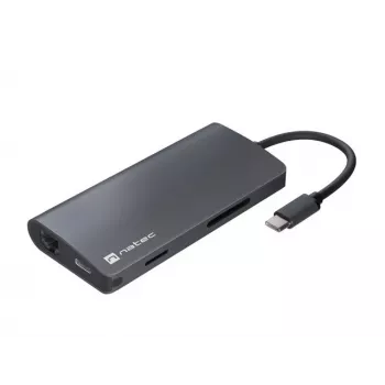 Doko stotelė NATEC NMP-2162 USB 3.2 Gen 1 Type-C pilka laidinė