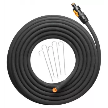 Sodo žarna Fiskars 1025935 — guma, 15 m, virš žemės, atspari UV, juoda, 39 mm Ø