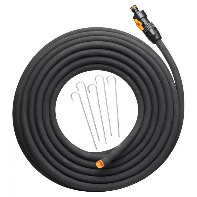 Sodo žarna Fiskars 1025935 — guma, 15 m, virš žemės, atspari UV, juoda, 39 mm Ø