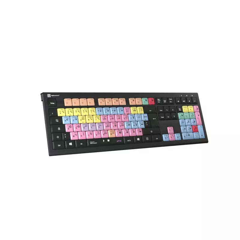 Logickeyboard ASTRA 2 USB AZERTY English Juoda Full-size klaviatūra