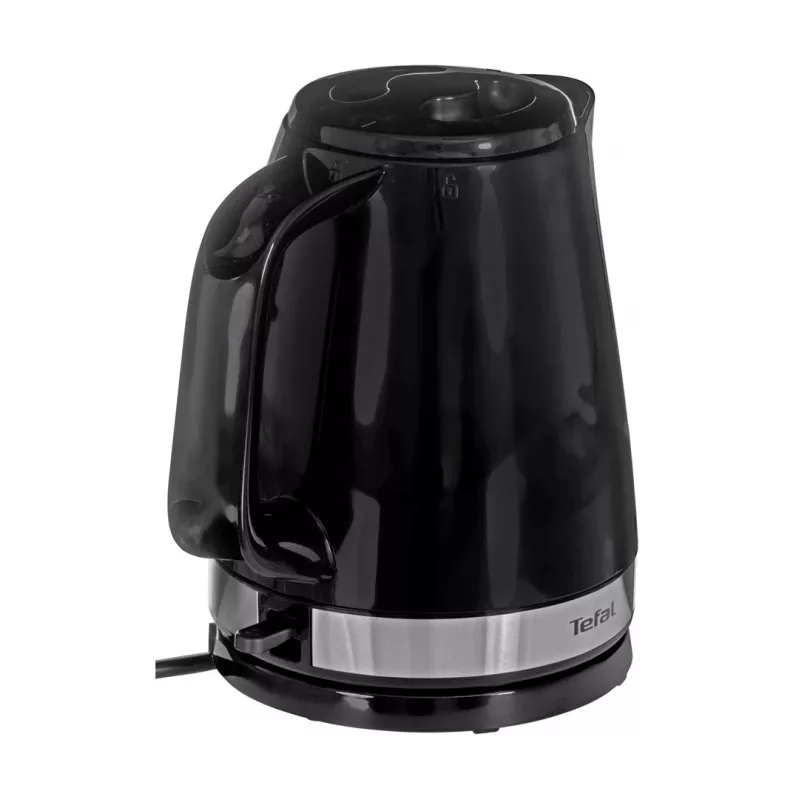 Elektrinis virdulys Tefal KO150 1,5 L 2400 W — juodas nerūdijantis plienas, belaidis, 360° pagrindas