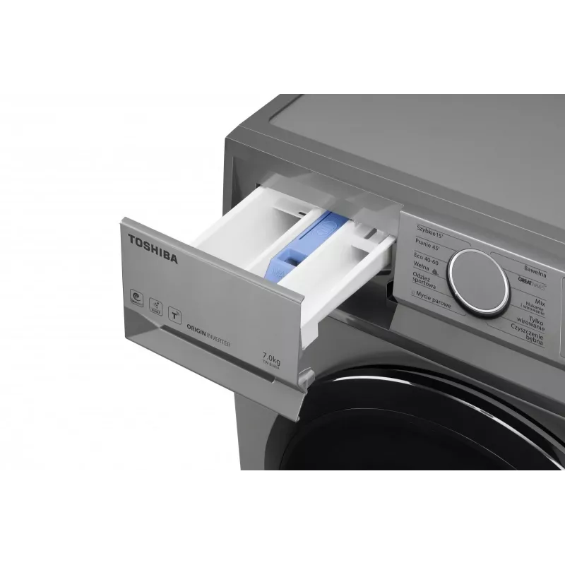Plona skalbimo mašina Toshiba TW-BL80A2PL(SS), 8 kg