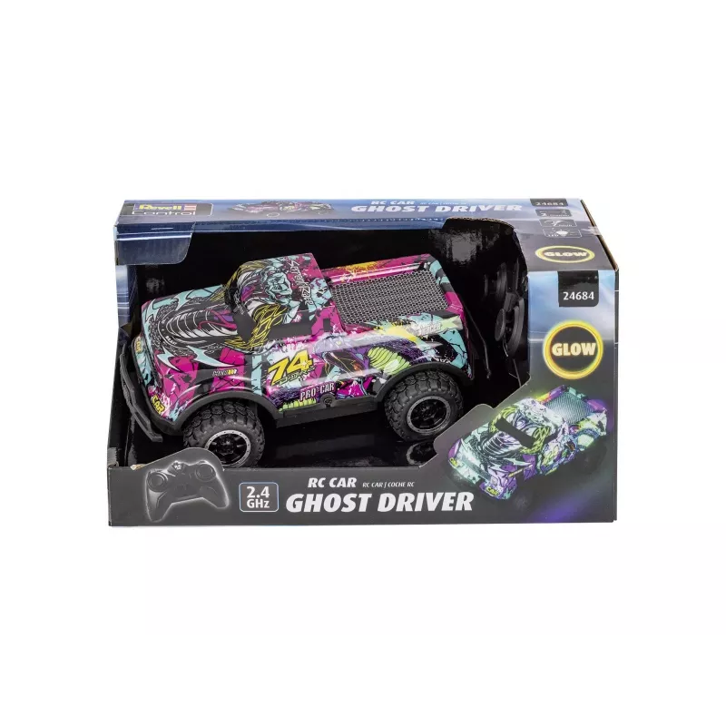RC automobilis Ghost Driver - violetinė