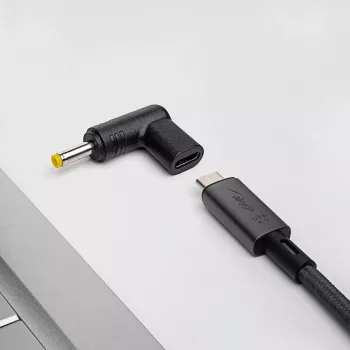 Jungčių adapteris Akyga AK-ND-C04 USB-C į 4.0 x 1.7 mm Juodas