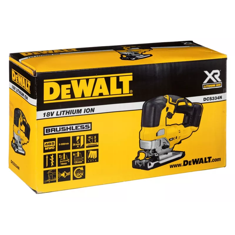 Belaidis siaurapjūklis DeWALT DCS334N-XJ