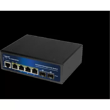 Valdomas pramoninis PoE komutatorius ALLNET ALL-SGI8106PMJ 4 PoE + 2 Uplink prievadai