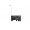 Vidinė eterneto tinklo plokštė LANBERG PCE-1GB-201, PCI Express, 1× RJ-45 Gigabit (1000 Mbit/s), juoda